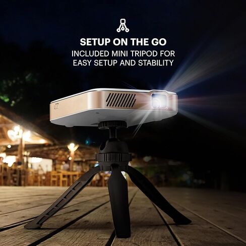 Kodak Luma 450 Portable Native 1080p Projector-150 ANSI Lumens ، Wi-Fi ، Bluetooth ، HDMI/USB ، يدعم إدخال 4K ، يتضمن حالة ، حتى 150 "شاشة in Saudi Arabia