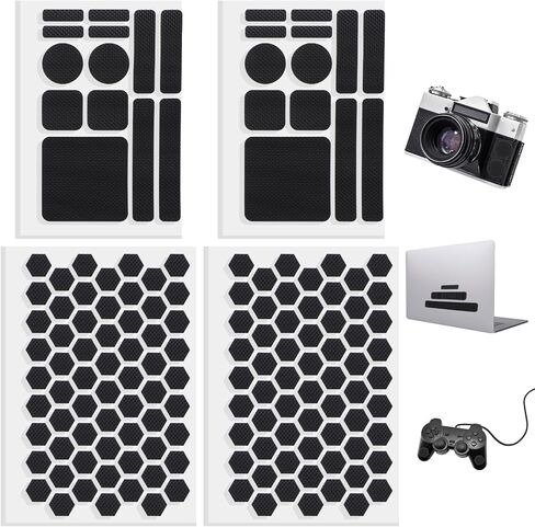 4 Pcs Phone Grip Tapes Anti-Slip Finger Grip Stickers Durable Non-Abrasive Grips Tape Waterproof Pre-Cut Strips Decal for Phones Cases Mouse Laptop Tablet Gaming Devices More in Saudi Arabia