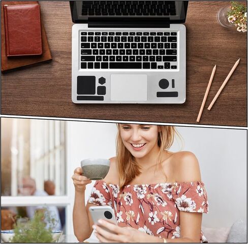 4 Pcs Phone Grip Tapes Anti-Slip Finger Grip Stickers Durable Non-Abrasive Grips Tape Waterproof Pre-Cut Strips Decal for Phones Cases Mouse Laptop Tablet Gaming Devices More in Saudi Arabia