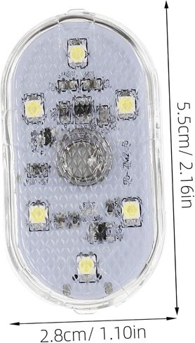 Pretyzoom Car Interior Interior Light USB Atmoreable Atmortible مصباح LED مستشعر لمسة محمولة القراءة لإضاءة الإضاءة المحيطة في السيارات in Kuwait