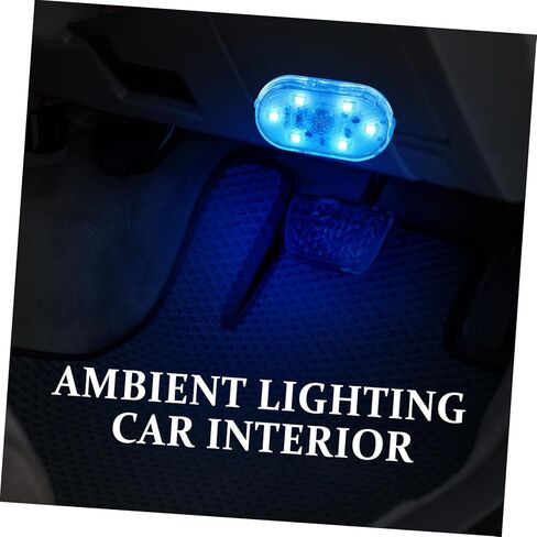 Pretyzoom Car Interior Interior Light USB Atmoreable Atmortible مصباح LED مستشعر لمسة محمولة القراءة لإضاءة الإضاءة المحيطة في السيارات in Kuwait
