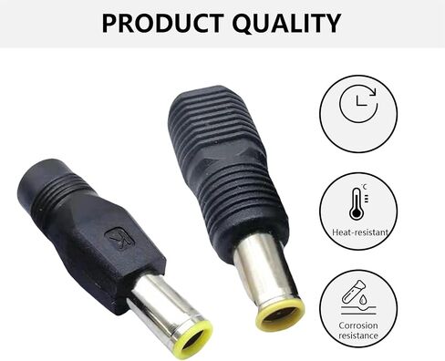 Black Charging Adapter Power Supply DC5521 to DC7955 Conversion Head Female to Male Connector Converter Charging in Saudi Arabia