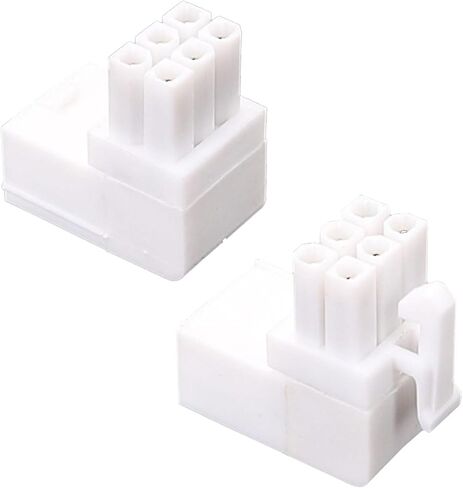 6pin أنثى إلى الذكور 90 درجة الزاوية الموصلات تحول محولات الطاقة المرفق لبطاقة الرسومات محولات الطاقة الزاوية in Kuwait