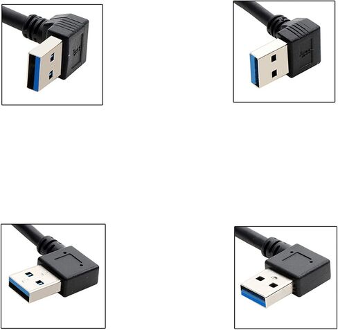 Type-C أنثى أنثى USB-A موصل محول الذكور 5 جيجابت في الثانية من النوع C إلى محول الذكور USB لأعلى/لأسفل/يسار/يمين in Kuwait