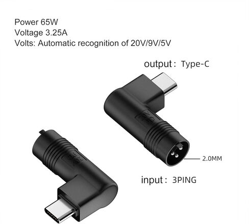 نهاية مزدوجة الذكور 3ping dc2mm إلى USB C تحويل محول 3Pin 2mm إلى نوع C enterter قم بتوصيل أجهزة متعددة بسهولة التحويل in Kuwait