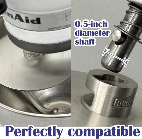 خطاف عجينة من الفولاذ المقاوم للصدأ المضاد لـ climb لـ Kitchenaid 4.5-5 QT خلاطات رأس الميل ، مع درع 5.1 بوصة لإيقاف العجين ، يحل محل K45DH in Saudi Arabia