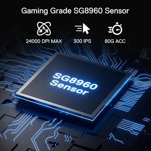 Redragon M695 الماوس السلكي للألعاب ، 24000 كحد أقصى فئران ألعاب ضوئية مع 7 أزرار قابلة للبرمجة ، بناء قبضة طبيعية مريحة ، يدعم البرمجيات مفاتيح DIY و DPI ، Black in Saudi Arabia