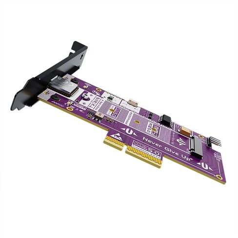 P560RPO PCIE 5.0 x16 to M.2 NVME SSD CARD-128GBPS لوحة تمدد كاملة السرعة مع ترميز سبائك الألومنيوم ، نقل 10000 ميجابايت/ثانية ، إشارة مستقرة ، توافق واسع in Saudi Arabia