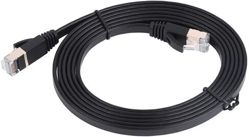 FOCKET 1M CAT7 RJ45 LAN CABLE 8-CORE-CORE TOMPER PALE COPPER WIRE لتطبيقات شبكات الكمبيوتر المحمول 15M (1.8 متر) in Kuwait