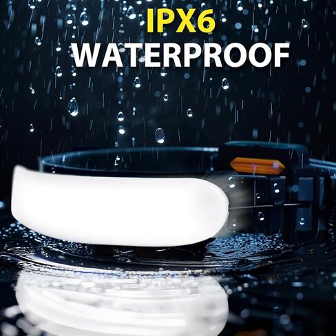 1500 Lumens قابلة لإعادة الشحن مصابيح LED للبالغين ، وشعاع عريض 230 درجة ، وشريط إضاءة قابل للتعديل ، وبطارية 5000 مللي أمبير في الساعة ، و IPX6 مقاوم للماء + متعددة - التخييم ، والمشي لمسافات طويلة ، والتشغيل ، والصيد والبناء in Saudi Arabia