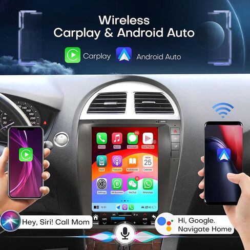 Radio for Lexus ES350 2006-2012 Radio Upgrade 8Core 4+64G Wireless Carplay Android Auto 12.1 Inch Touch Screen AHD Backup Camera WiFi SWC DSP FM/AM in Saudi Arabia