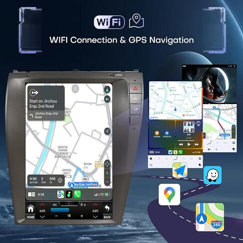 Radio for Lexus ES350 2006-2012 Radio Upgrade 8Core 4+64G Wireless Carplay Android Auto 12.1 Inch Touch Screen AHD Backup Camera WiFi SWC DSP FM/AM in Saudi Arabia