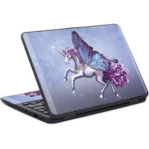 MightySkins Skin Compatible With HP Chromebook x360 11" G11 (2017) - Lilac Unicorn | Protective, Durable, and Unique Vinyl Decal wrap cover | Easy To Apply, Remove, and Change Styles | Made in the USA in Kuwait