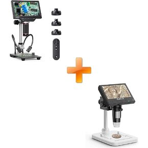Elikliv 4K Digital Microscope 3 Lenses: Magnetic Triple Lens Coldering TL301 مع شاشة IPS 7 " in Kuwait