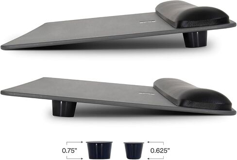 3M WR420LE Gel Wrist Rest Keyboard Platform, 19.5 x 10.5 Inch, Black Leatherette in Saudi Arabia