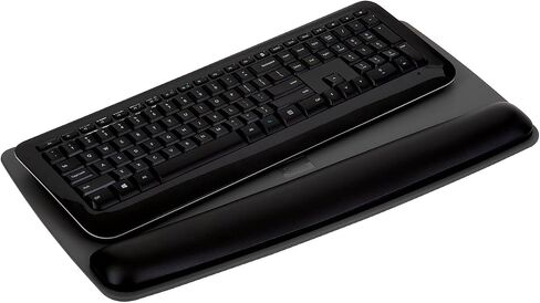 3M WR420LE Gel Wrist Rest Keyboard Platform, 19.5 x 10.5 Inch, Black Leatherette in Saudi Arabia