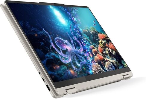 Lenovo Yoga 7 2-in-1 Laptop: 16 "Wuxga Touchscreen • AMD Ryzen AI 7 350 • AMD Radeon 860M Graphics • 16 GB DDR5 SDRAM • 1 TB NVME SSD • Win11 Home • WIFI 7 • Backlit Keyboard • 1080p+IR Camera in Kuwait
