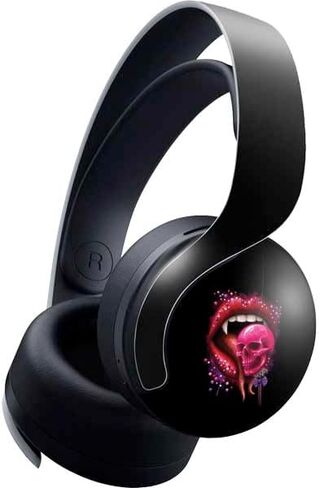 Skinit Decal Gaming Skin Compatible with Pulse 3D Wireless Headset for PS5 - Sarah Richter Vampire Skull Lollypop by Sarah Richter Design in Saudi Arabia