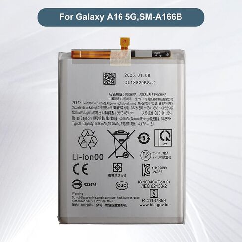 استبدال البطارية EB-BA166ABY متوافق مع Samsung Galaxy A16 5G ، SM-A166B مع مجموعة أدوات الإصلاح in Saudi Arabia