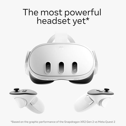 Meta Quest 3 128GB— Breakthrough Mixed Reality — Powerful Performance — Asgard’s Wrath 2 Bundle (Renewed) in Saudi Arabia