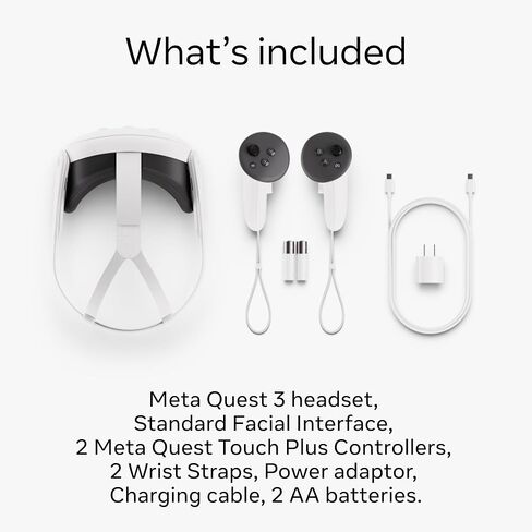 Meta Quest 3 128GB— Breakthrough Mixed Reality — Powerful Performance — Asgard’s Wrath 2 Bundle (Renewed) in Saudi Arabia