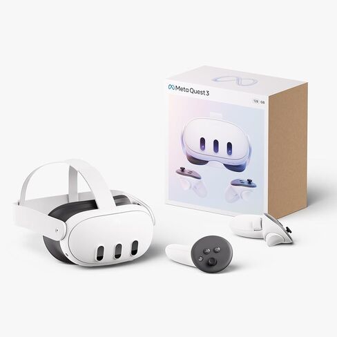 Meta Quest 3 128GB— Breakthrough Mixed Reality — Powerful Performance — Asgard’s Wrath 2 Bundle (Renewed) in Saudi Arabia