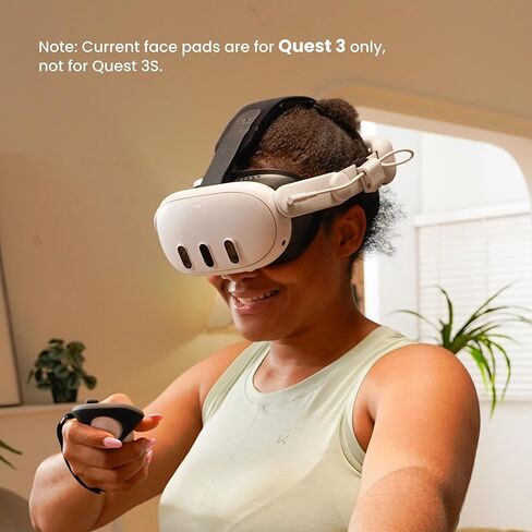 KIWI design V3 Facial Interface,2 Face Pads Compatible with Meta/Oculus Quest 3 Accessories, NOT for Quest 3S in Saudi Arabia