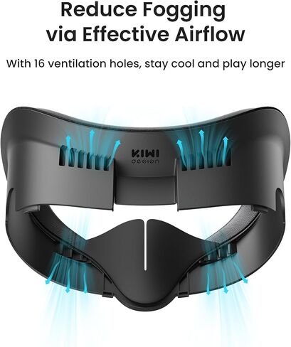KIWI design V3 Facial Interface,2 Face Pads Compatible with Meta/Oculus Quest 3 Accessories, NOT for Quest 3S in Saudi Arabia