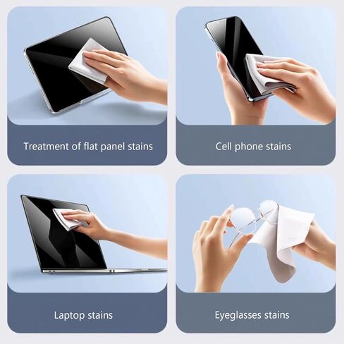 5 Pcs Microfiber Cleaning Cloth Glass Clean Cloths, Lens Cleaning Cloth, Glasses Cloth Cell Phone Wipes, Premium Cloth for Glasses, Lens, Screens & More in Saudi Arabia