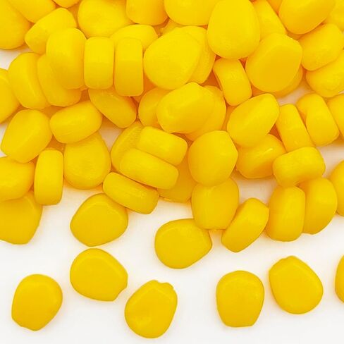 100 pcs طعم صيد الذرة مزيف الذرة ، السيليكون الناعم سهلة العائمة ، محاكاة TPR سحر صيد الذرة وهمية ، معدات الطعم لسمك سمك السلور سمك السلور في ريفر ليك الخزان in Kuwait