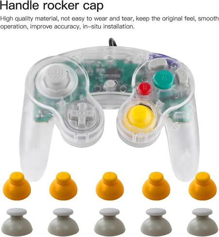 نحن! 5 Pair Replacement Gamepad Molestick Cap for Gamecube لوحدة التحكم NGC in Saudi Arabia