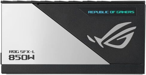 ASUS 850W ROG LOKI SFX-L Platinum PSU ، عامل شكل صغير ، وحدات تمامًا ، 80+ البلاتين ، زر المروحة 0DB ، RGB ، ATX إلى SFX ، ضمان 10 سنوات (متجدد) in Kuwait