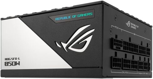ASUS 850W ROG LOKI SFX-L Platinum PSU ، عامل شكل صغير ، وحدات تمامًا ، 80+ البلاتين ، زر المروحة 0DB ، RGB ، ATX إلى SFX ، ضمان 10 سنوات (متجدد) in Kuwait
