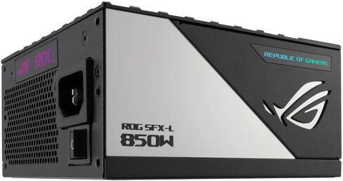 ASUS 850W ROG LOKI SFX-L Platinum PSU ، عامل شكل صغير ، وحدات تمامًا ، 80+ البلاتين ، زر المروحة 0DB ، RGB ، ATX إلى SFX ، ضمان 10 سنوات (متجدد) in Kuwait