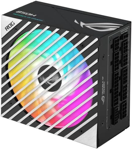 ASUS 850W ROG LOKI SFX-L Platinum PSU ، عامل شكل صغير ، وحدات تمامًا ، 80+ البلاتين ، زر المروحة 0DB ، RGB ، ATX إلى SFX ، ضمان 10 سنوات (متجدد) in Kuwait