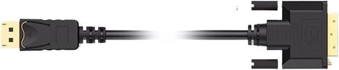 HANNORD 1.8M منفذ عرض DP إلى DVI 24+1 ذكر إلى محول محول الكبل الإناث 1.8 متر 1080 بكسل لجهاز الكمبيوتر التلفزيوني. in Saudi Arabia