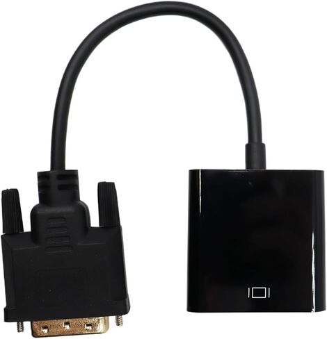 Full HD 1080P DVI-D DVI to Adapter Video Cable Converter 24+1 25Pin to 15Pin Cable Converter for PC Computer M>oni>tor in Saudi Arabia
