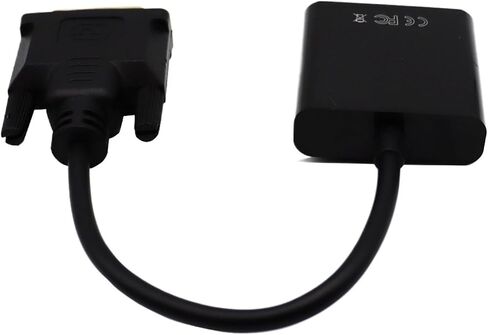 Full HD 1080P DVI-D DVI to Adapter Video Cable Converter 24+1 25Pin to 15Pin Cable Converter for PC Computer M>oni>tor in Saudi Arabia