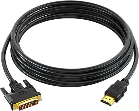 DVI to HDTV Cable HDMI-Compatible to DVI Male 24+1 Adapter 4K@60HZ 1080P for TV Box LCD DVD Projector PC P;S/4 300cm 5M(300cm) in Saudi Arabia