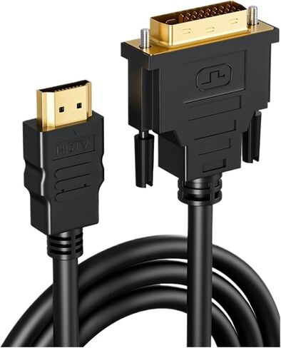 DVI to HDTV Cable HDMI-Compatible to DVI Male 24+1 Adapter 4K@60HZ 1080P for TV Box LCD DVD Projector PC P;S/4 300cm 5M(300cm) in Saudi Arabia