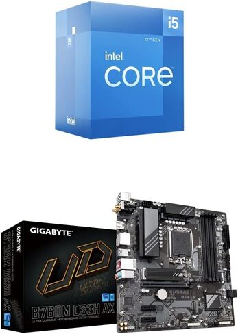 Intel Core i5 Core 12400f + Gigabyte B760M DS3H AX Motherboard in Saudi Arabia