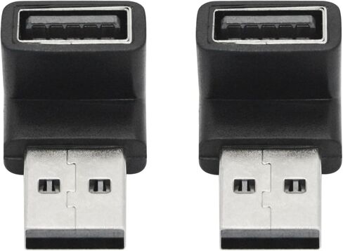2pcs الزاوية اليمنى USB 3.2 من الذكور إلى محول الإناث 10 جيجابت في الثانية ، 90 درجة USB النوع A 3.1 موصل موصل نقل البيانات 3A الشحن السريع ، للكمبيوتر ، الكمبيوتر المحمول ، الماوس ، لوحة المفاتيح ، (زاوية أسفل) in Kuwait