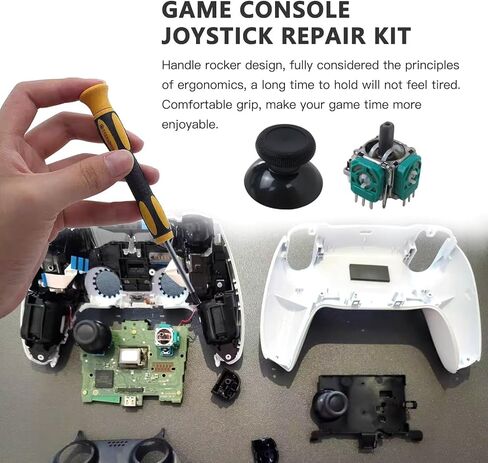 Ingqi New Replacement Thumbsticks لوحدة التحكم في Xbox One S/X مع مجموعة أدوات الإصلاح ، مفك البراغي T6 T8 T8 in Kuwait