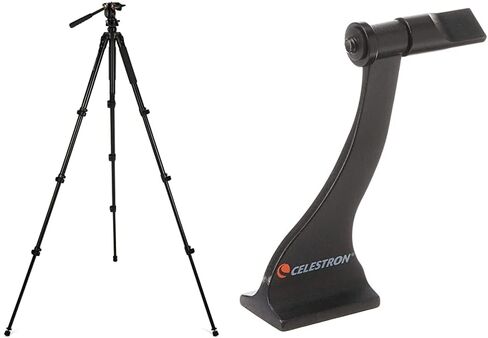 Celestron 82052 Tripod ، Regal Premium (Black) & 93524 Roof and Porro مجهر محول ترايبود ، أسود in Saudi Arabia