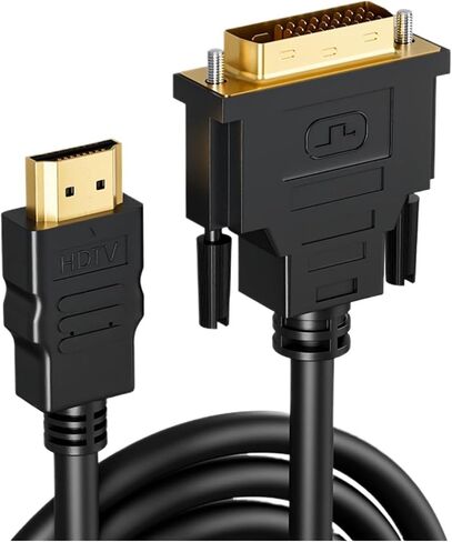 HDMI to DVI 24+1/24+5 Two-Way Video Converter Bidirectional Adapter Cable 4K 60HZ 1.5/3/5 Meter for PC P;S/5 Switch TV(1.5m) in Saudi Arabia
