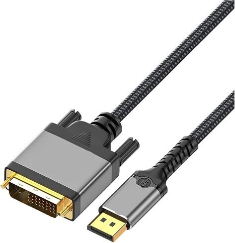 DisplayPort to DVI Cable 4K@30Hz DP to DVI-D M>oni>tor Cable DisplayPort in to DVI Out Converter Adapter for de*/ll in Saudi Arabia