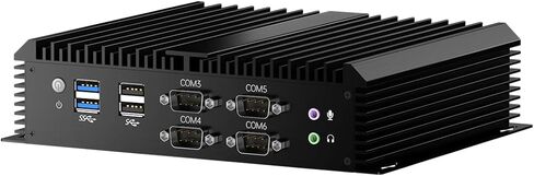MSECORE Industrial PC ، كمبيوتر صغير بدون مروحة مع CORE I7-1165G7 ، 32G RAM 1T SSD ، DUAL NIC 2.5G LAN ، 6*COM RS232 ، ودعم Wake on LAN/AUTO ON ، WI-FI 6 ، 1*HDMI 1*VGA ، Windows 11 Pro in Kuwait