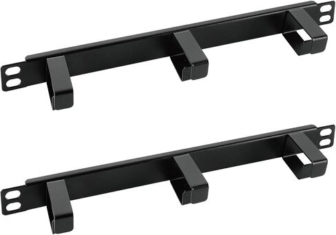 Tecmojo 2 Pack 0.5U مدير الكابلات الأفقي مع 3 حلقات D ، منظم كبلات Rackmount المعدني لربح الخادم ووزارة الخادم ، الأسود in Saudi Arabia