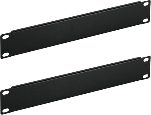Tecmojo 2 Pack 1U Blank Rack Mount Panel, Steel Patch Panel Filler for 10" Server Rack, Network Cabinet, Data Center, Home Labs, Black in Saudi Arabia