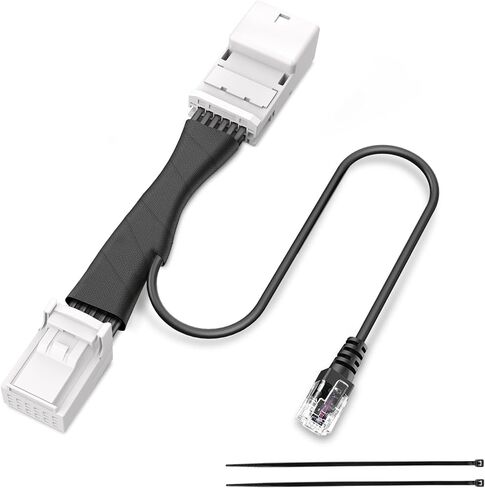 Radar Detector Power Adapter RJ11 Plug (12P Type C) Compatible with Toyota Corolla/RAV4/Tacoma/Camry/4Runner/Tundra/Sienna,Lexus GX460/LX570/ES/GS/NX/RX/UX,Connect Lane Assist,Clean Install in Kuwait